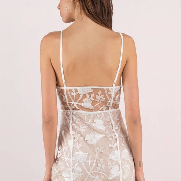 NWT Embroidered Bodycon Dress - Picture 2 of 5